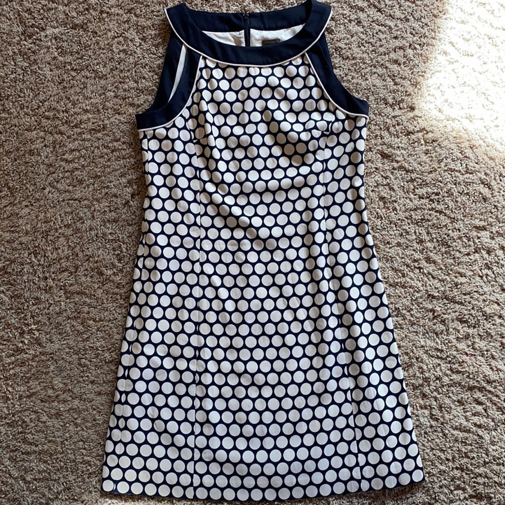 Ann Taylor lined polka-dot dress